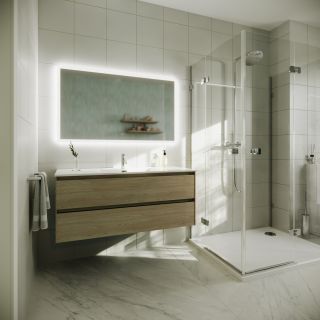 Подвесная тумба под раковину Sancos Cento CN120-1KE 120см карпатская ель